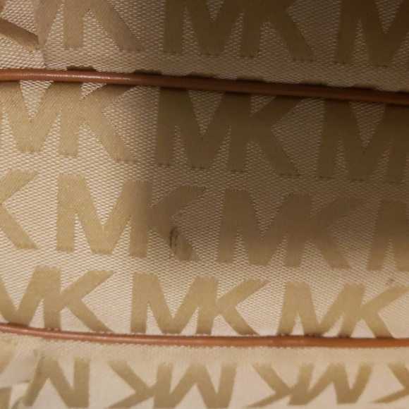 LOW STARTMK Ladies Shoulder Bag Signature Style Gold And Brown Tone - Picture 6 of 12